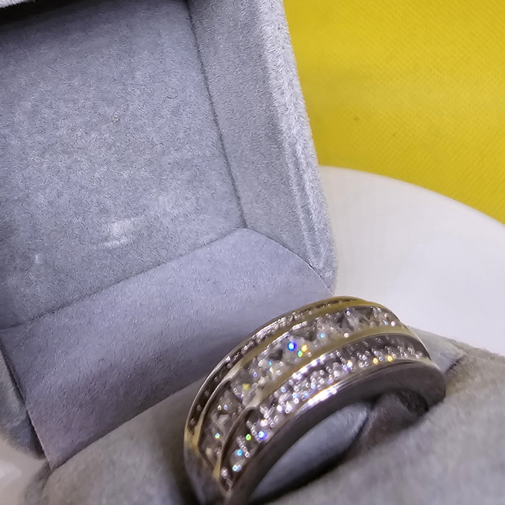 Princess Cz White Gold Filled Ring